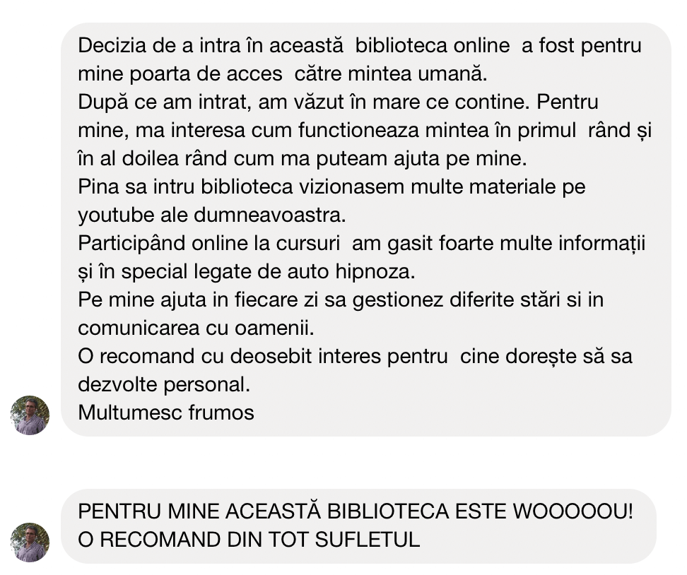 Testimonial Puterea Mintii 19